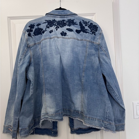 Embroidered Denim Jacket - Picture 2 of 3
